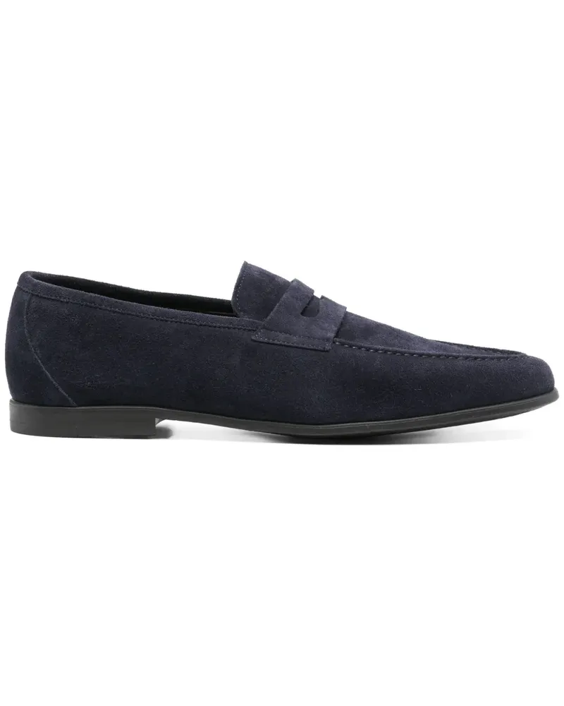 Canali Loafer aus Wildleder - Blau Blau