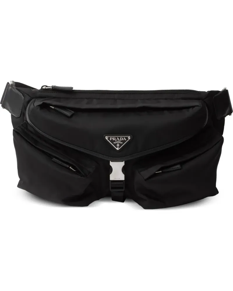 Prada Re-Nylon Gürteltasche mit mehreren Fächern - Schwarz Schwarz