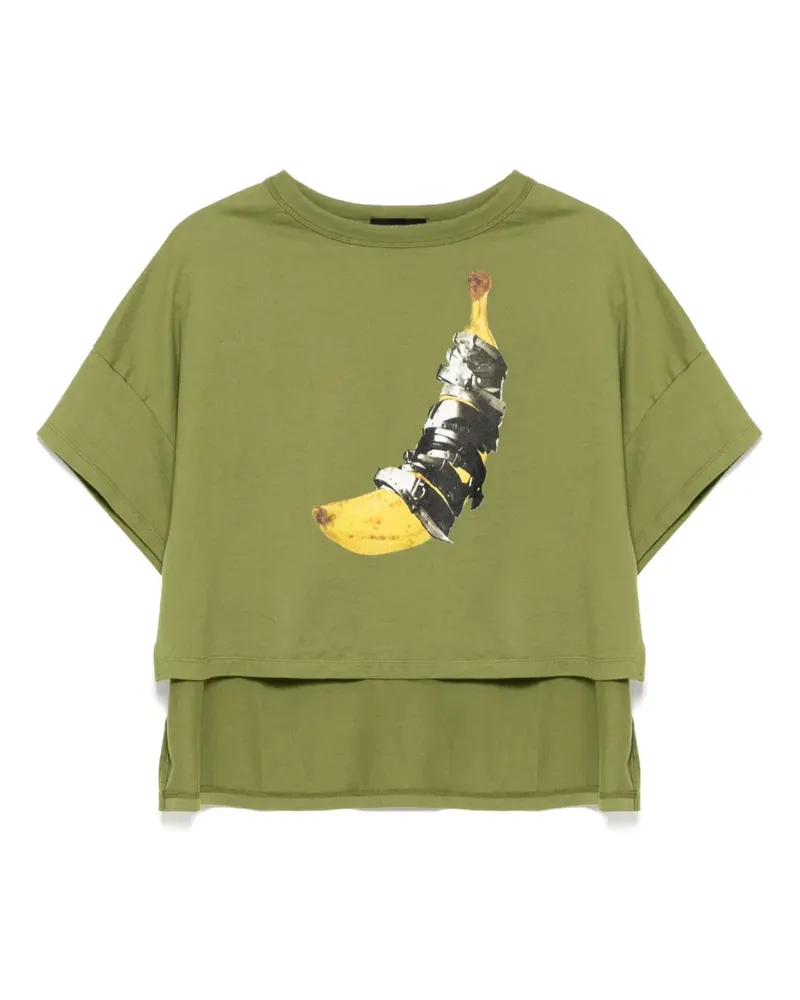 Undercover T-Shirt mit grafischem Print - Grün Grün