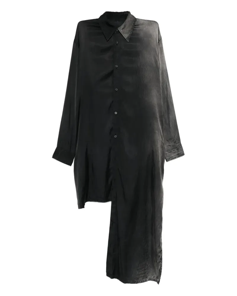 Yohji Yamamoto Hemd mit asymmetrischem Saum - Grau Grau