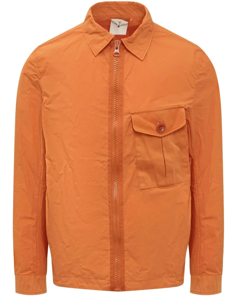 Ten c Stückgefärbte Hemdjacke - Orange Orange