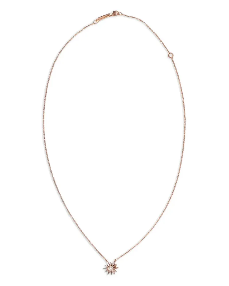 Suzanne Kalan 18k rose gold Flower diamond necklace - Rosa Rosa