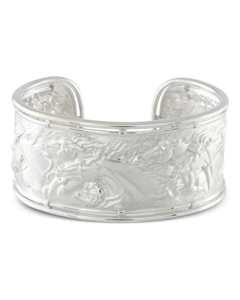 Carrera Y Carrera equestrian cuff bracelet - Silber Silber