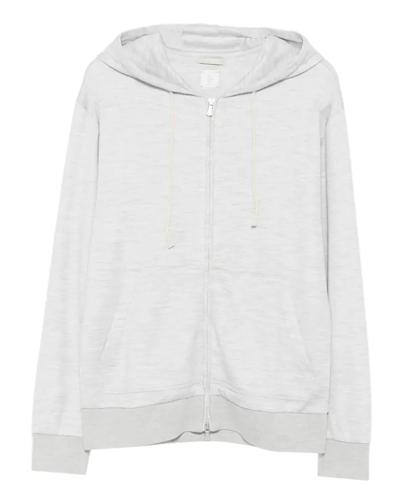 Eleventy zip-fastening hoodie - Grau Grau