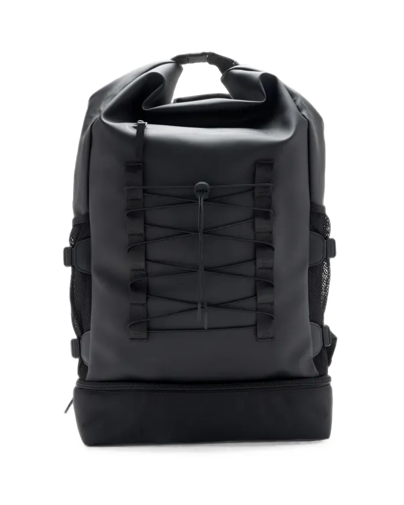 RAINS Trail Mountaineer Rolltop backpack - Schwarz Schwarz