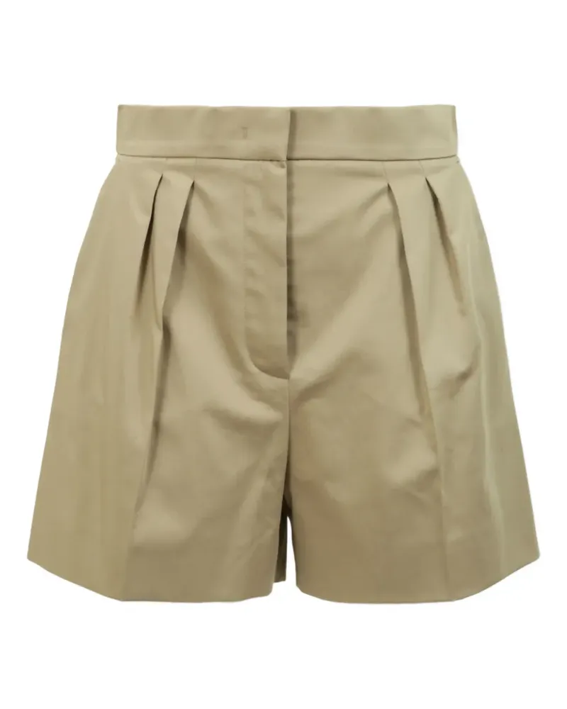 Max Mara Shorts mit Logo-Stickerei - Nude Nude