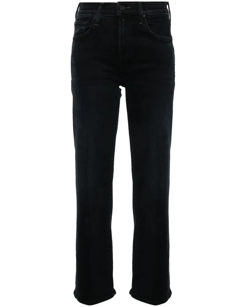 Mother The Mid Rise Zip Rambler Jeans - Blau Blau