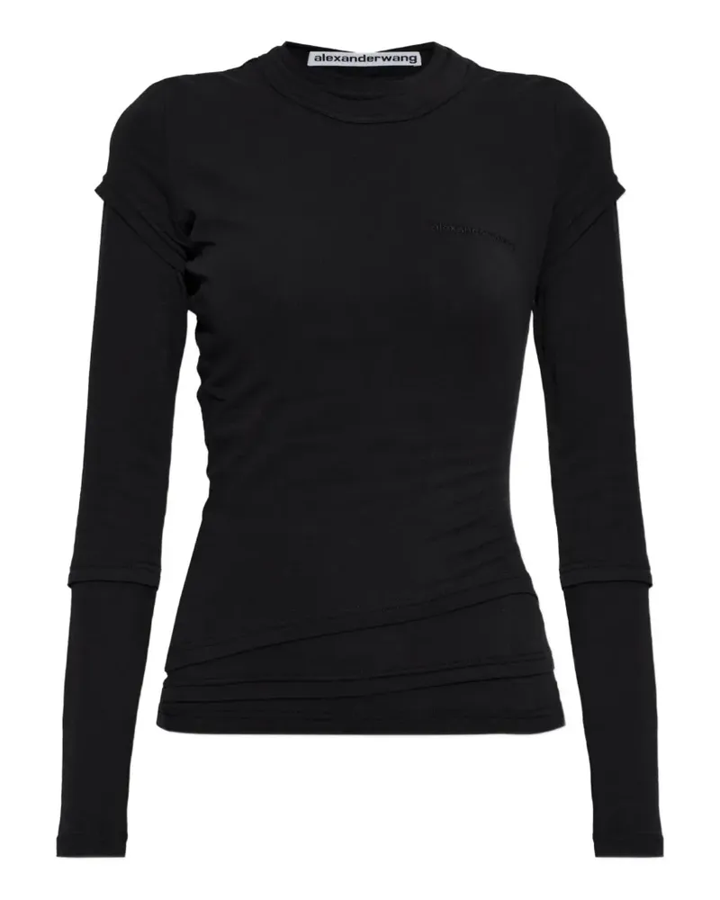 Alexander Wang layered long-sleeve T-shirt - Schwarz Schwarz