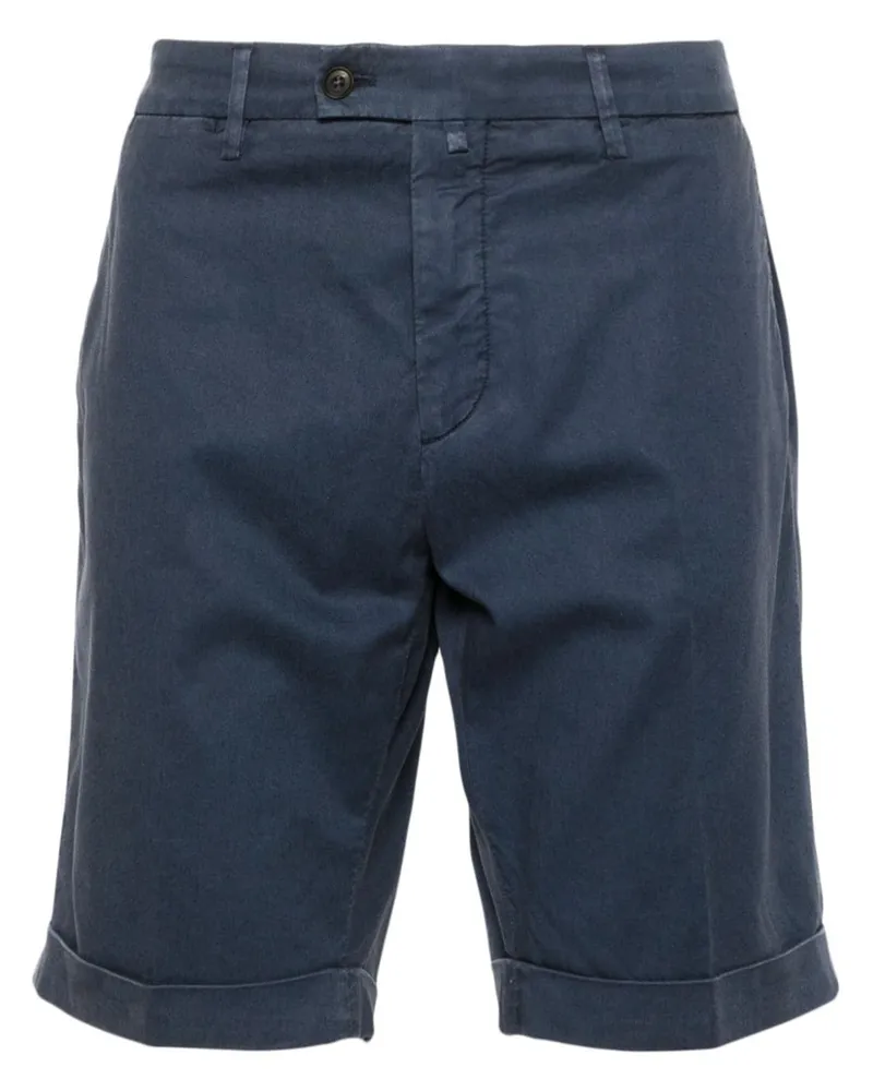 Corneliani Bermudas aus Gabardine Blau