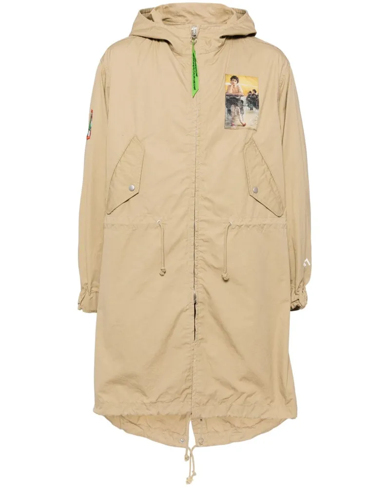 Undercover Parka mit Kordelzug - Braun Braun