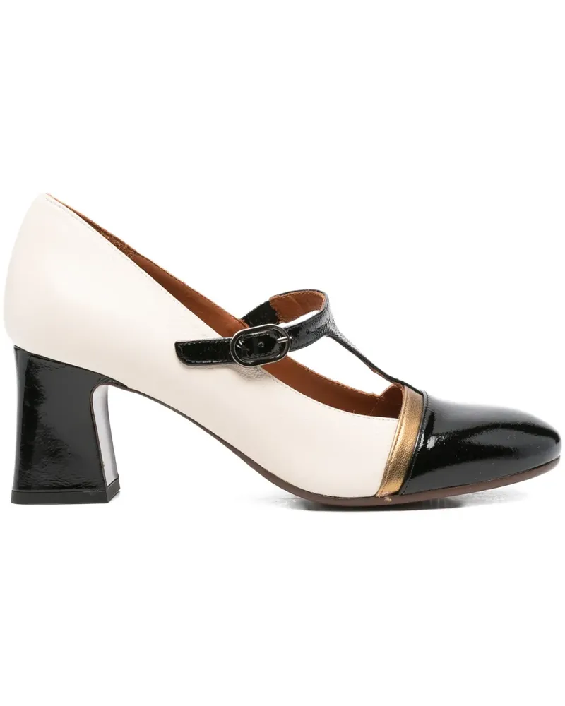 Chie Mihara Pumps mit Blockabsatz 70mm - Schwarz Schwarz