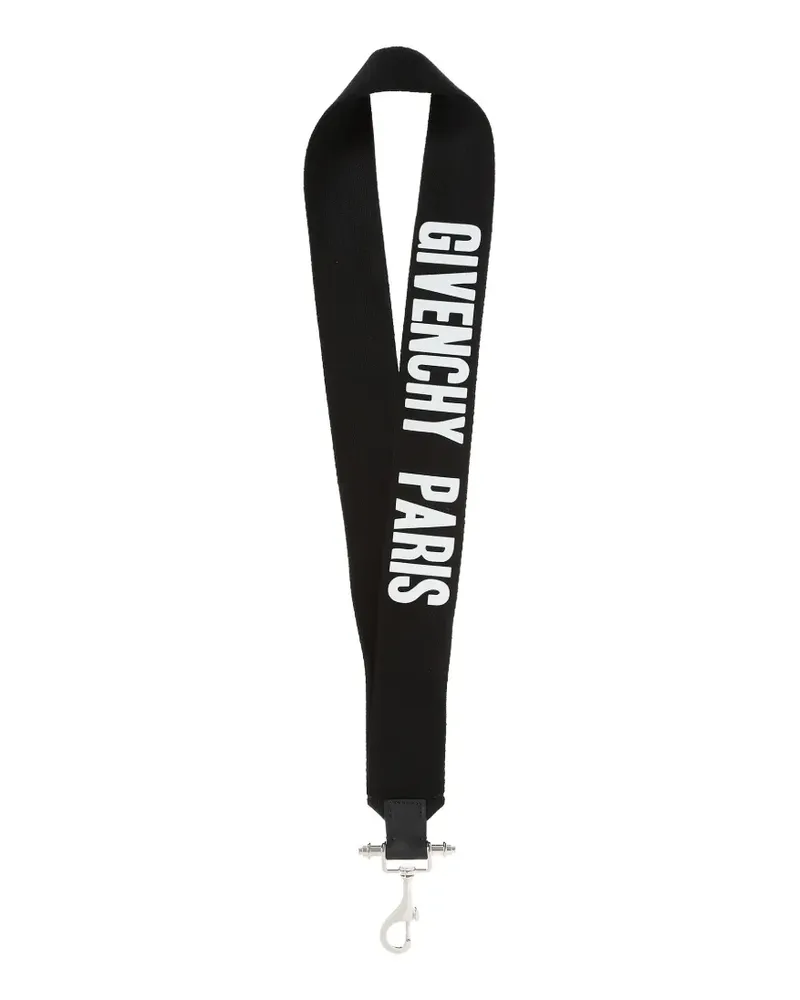 Givenchy Schlüsselband mit Logo-Print - Schwarz Schwarz