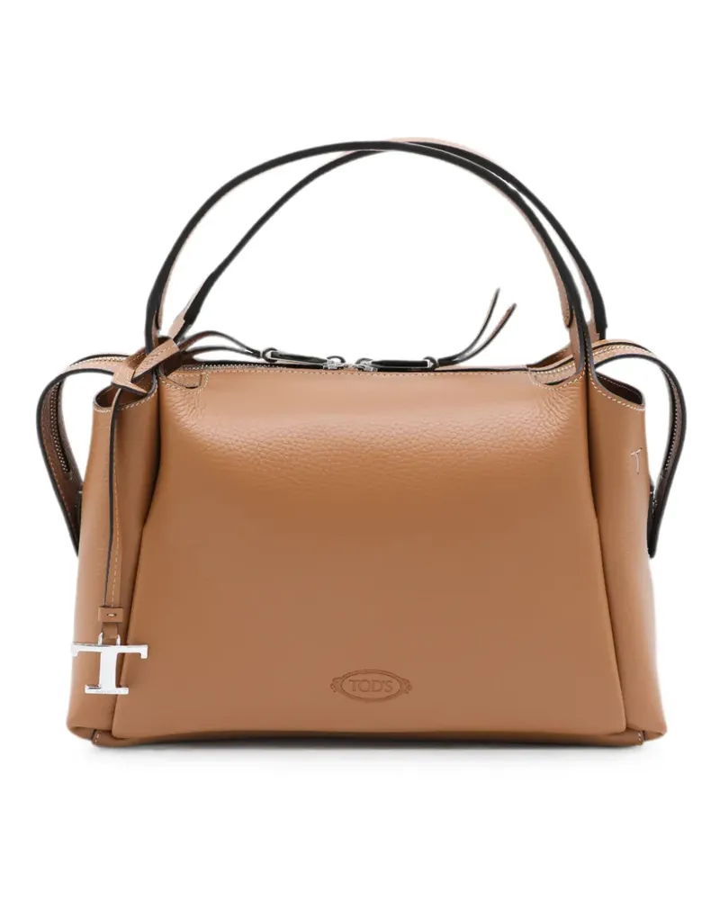 TOD'S T Timeless leather shoulder bag - Nude Nude