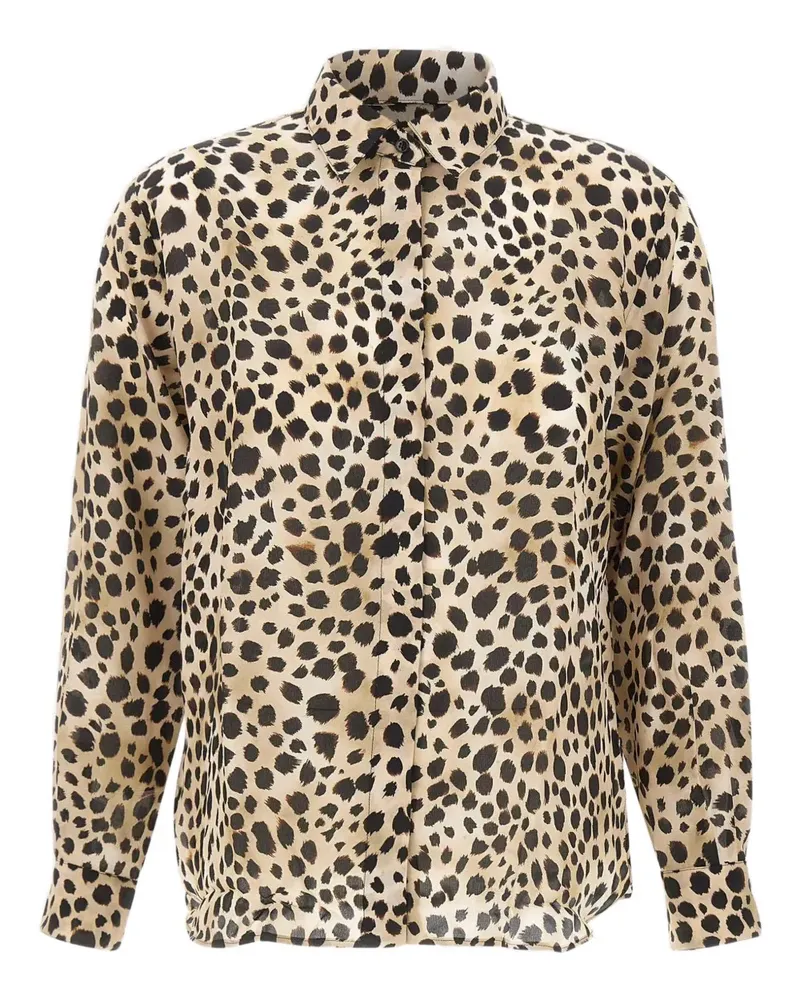 MARELLA Faretra Hemd mit Animal-Print - Nude Nude