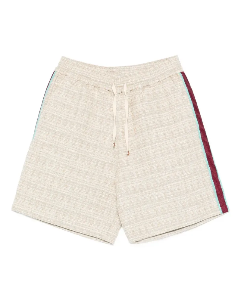 Drôle de Monsieur side-stripe shorts - Nude Nude
