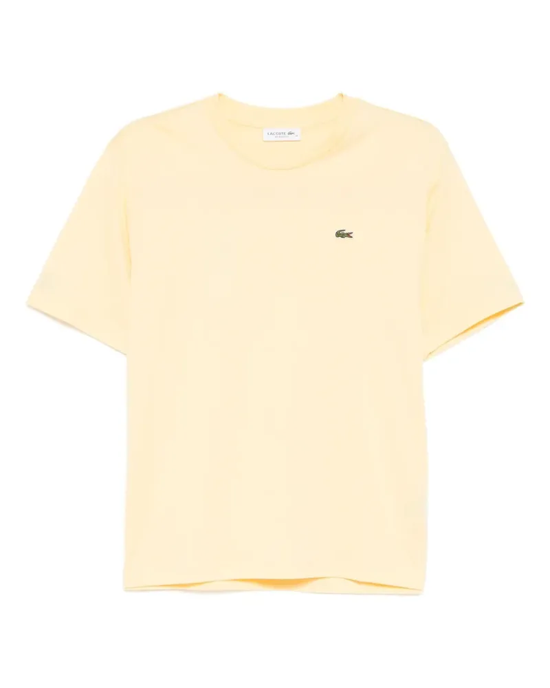Lacoste T-Shirt mit Logo-Applikation - Gelb Gelb