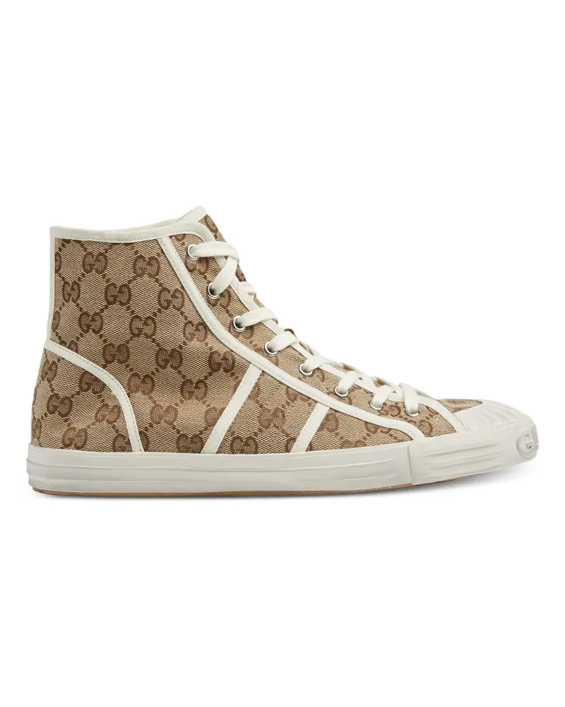 Gucci GG-canvas high-top sneakers - Braun Braun