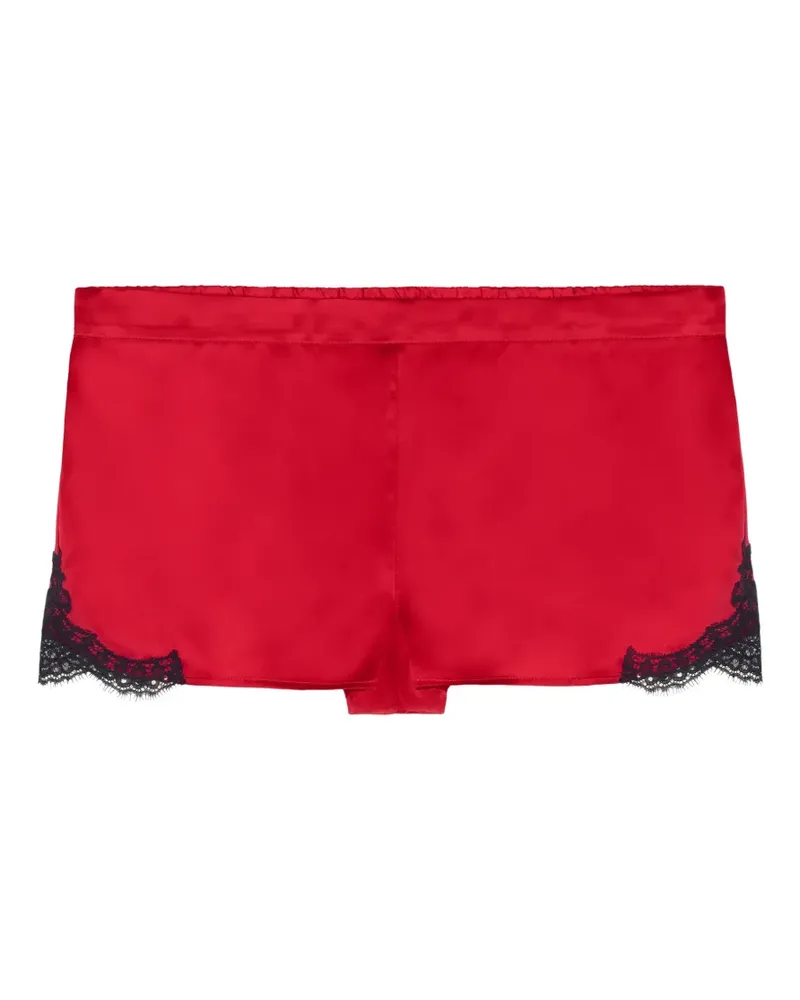 Aubade Toi mon Amour Pyjama mit Spitzenbesatz - Rot Rot
