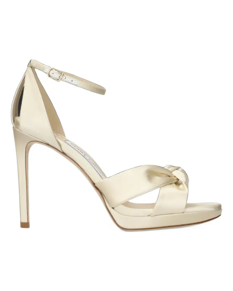 Jimmy Choo Rosie Plateau-Sandalen mit Knoten - Nude Nude