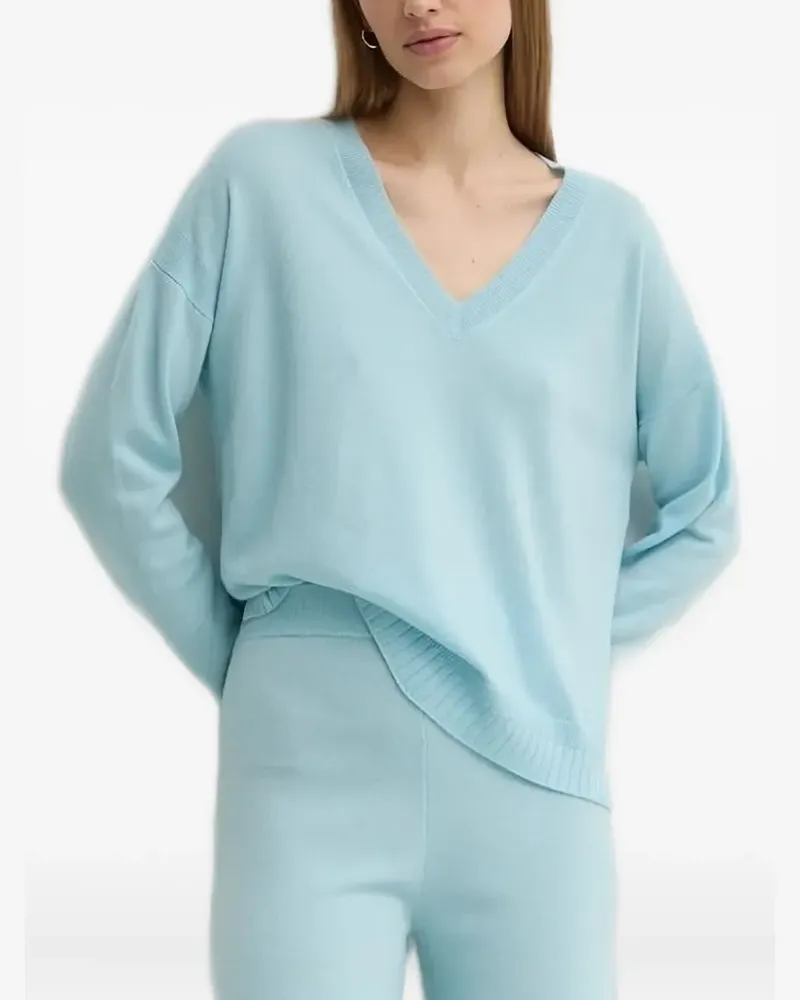 Liu Jo Pullover mit V-Ausschnitt - Blau Blau