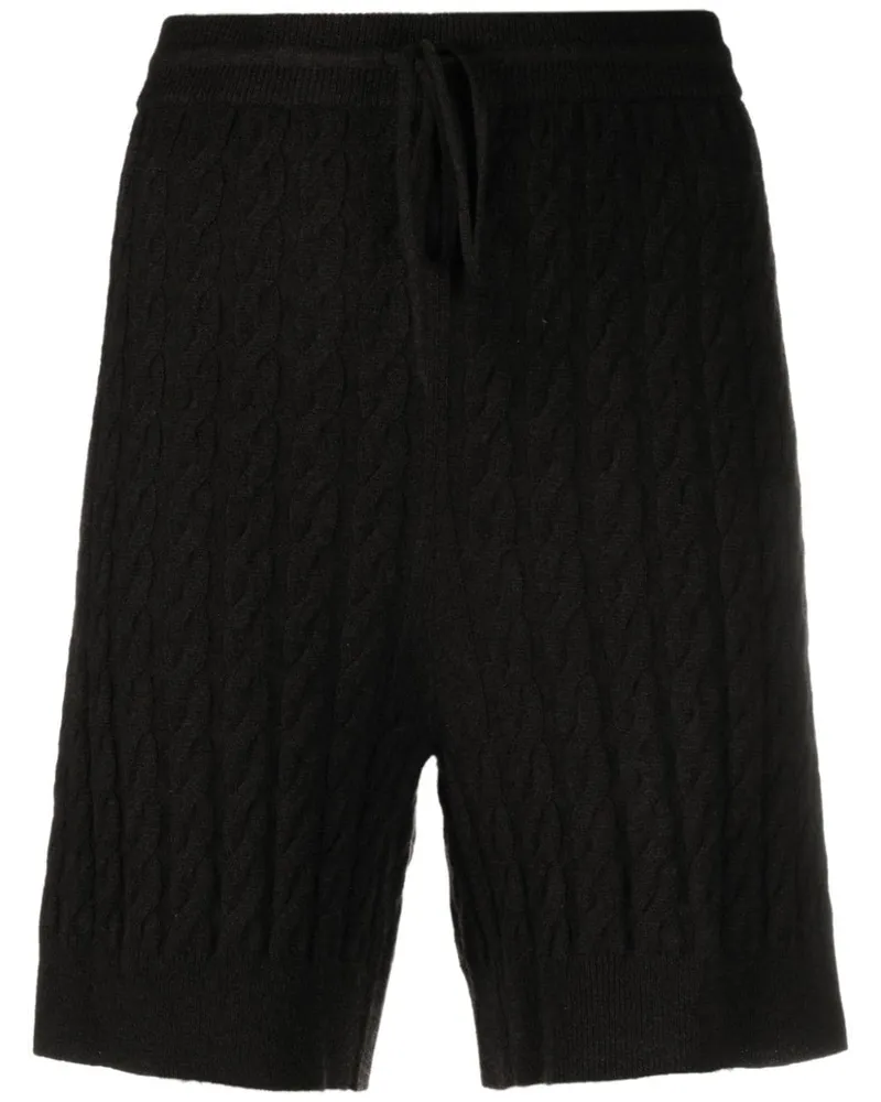 Totême Zopfmuster-Shorts mit elastischem Bund - Braun Braun