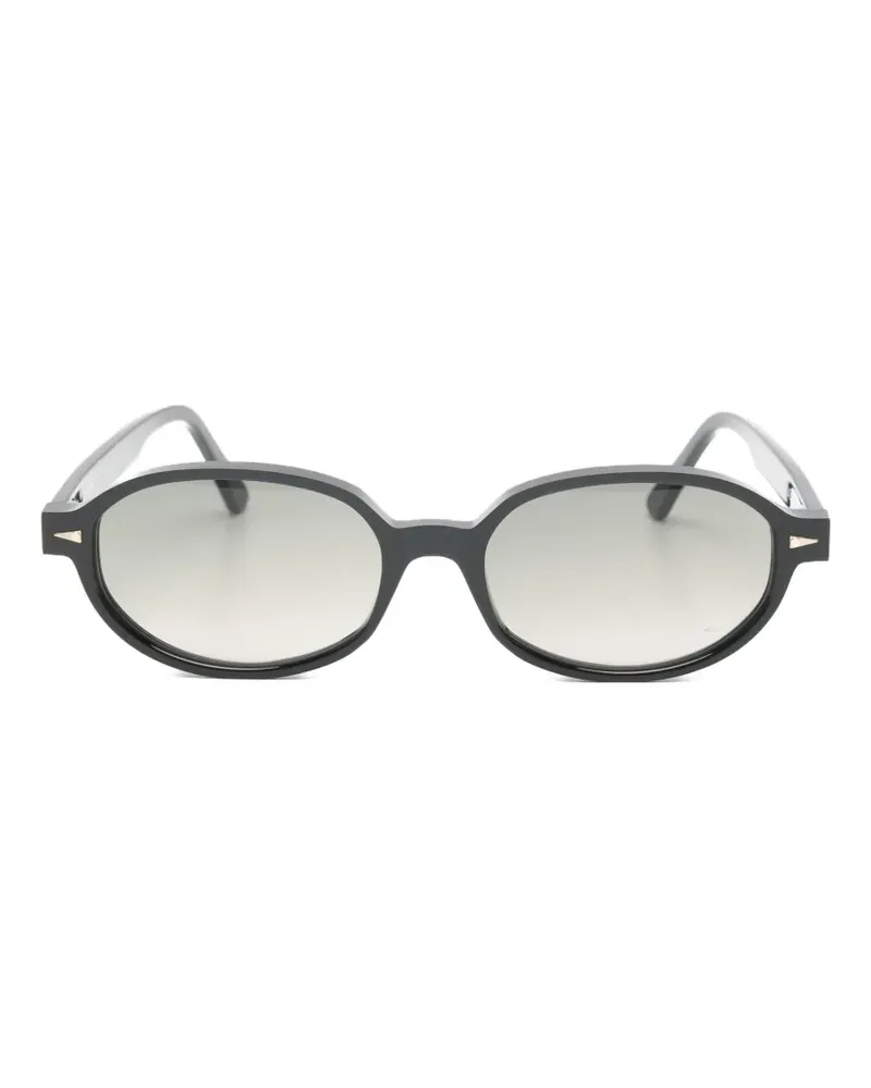AHLEM Ovale Rohan Sonnenbrille - Schwarz Schwarz