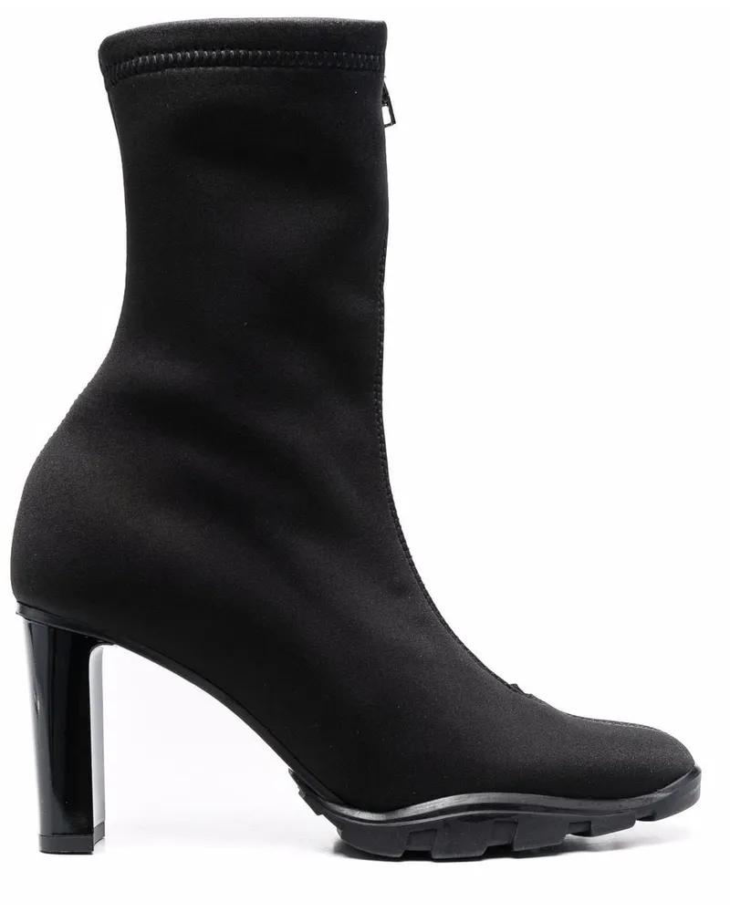 Alexander McQueen Stiefeletten mit Reißverschluss - Schwarz Schwarz