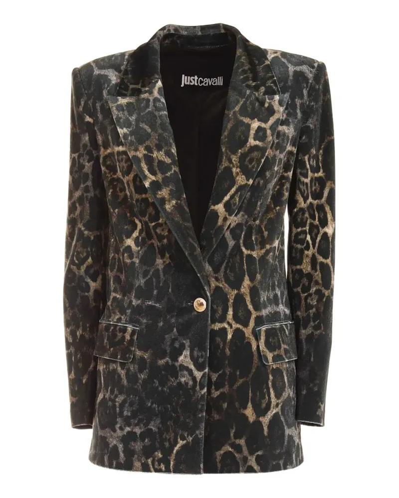 Just Cavalli leopard-print blazer - Braun Braun