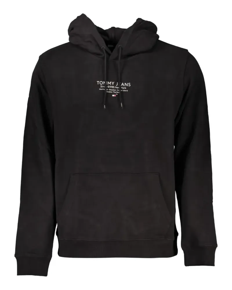 Tommy Hilfiger logo-lettering hoodie - Schwarz Schwarz