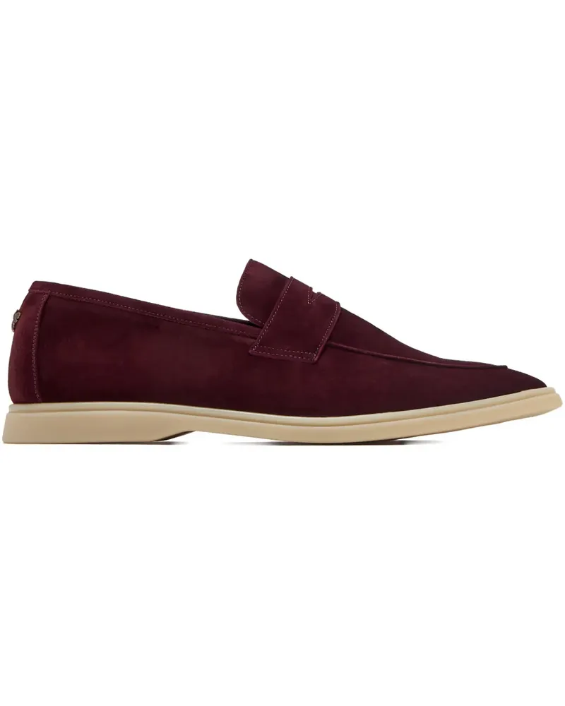 Bougeotte Penny-Loafer mit Bienendetail - Rot Rot