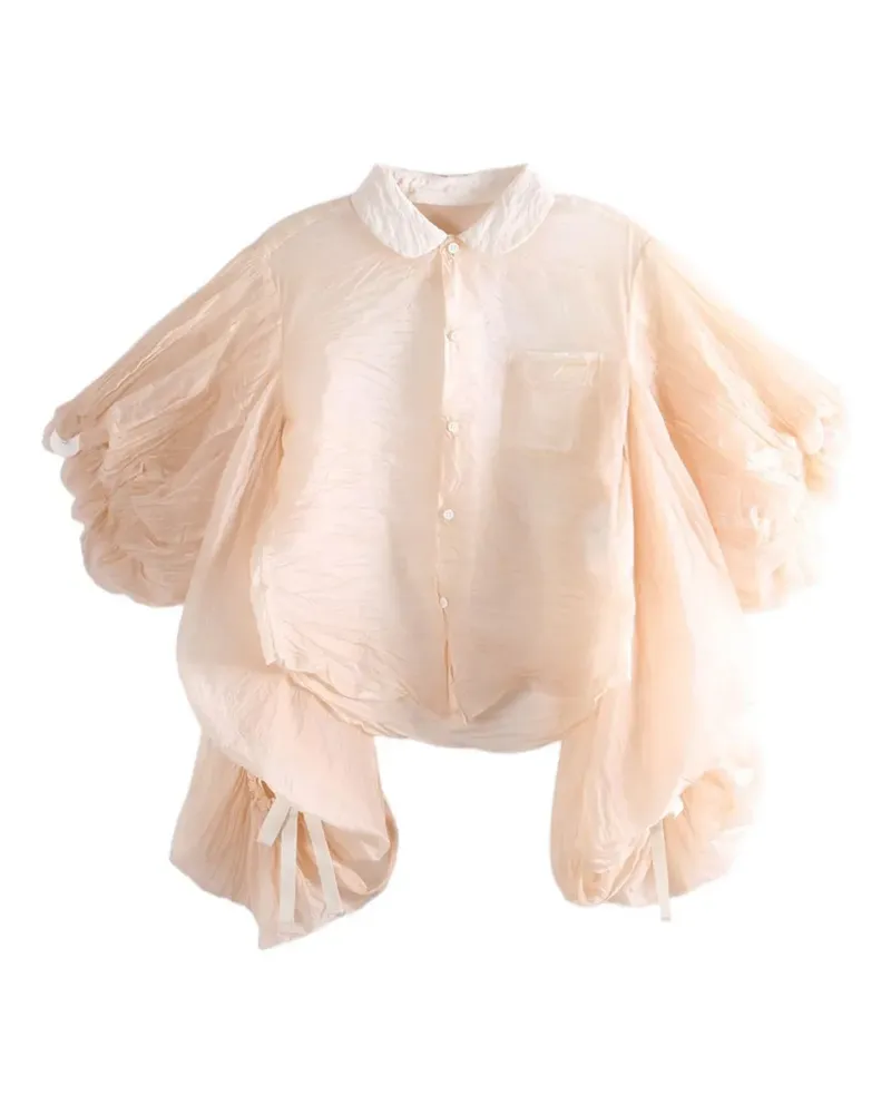 Comme des Garçons puff-sleeve blouse - Nude Nude