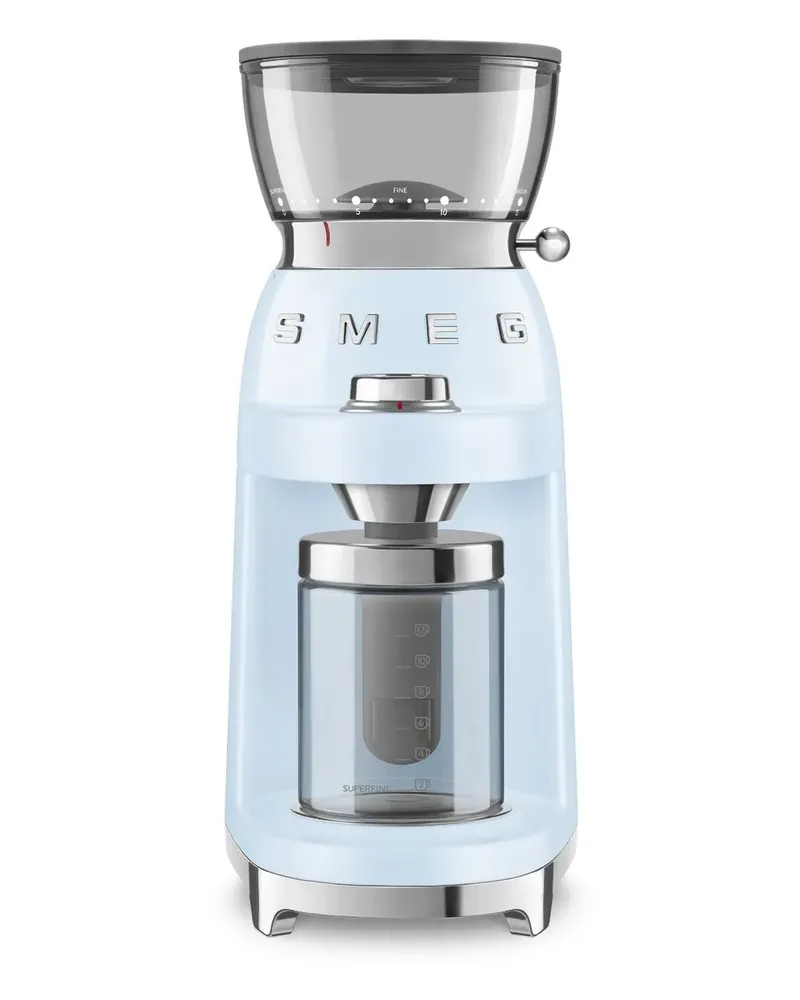 Smeg Kaffeemühle aus Edelstahl - Blau Blau
