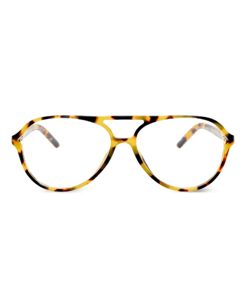 Jacquemus Brille mit rundem Gestell - Braun Braun