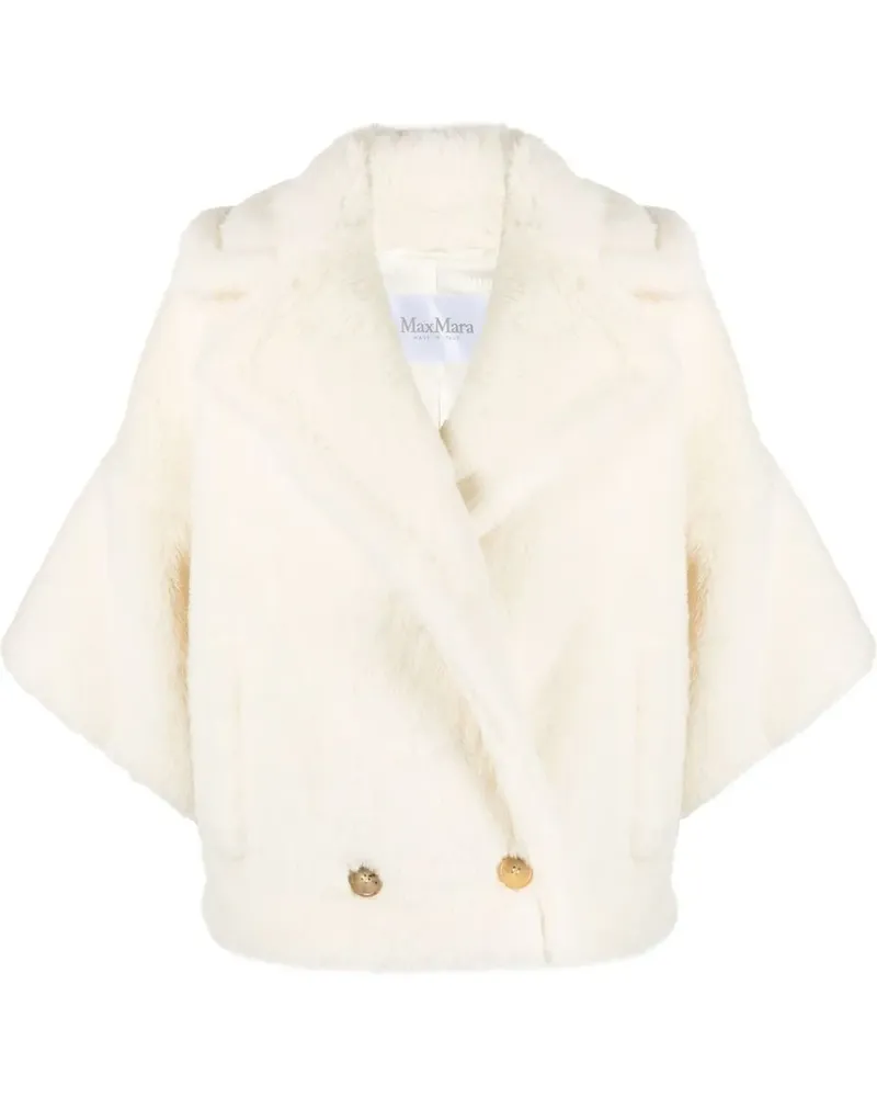 Max Mara Doppelreihiger Blazer - Weiß Weiß
