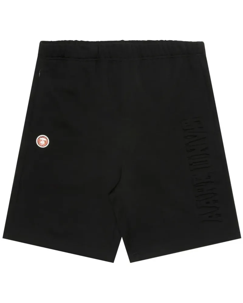 BAPE Stretchbund-Shorts mit Logo-Prägung - Schwarz Schwarz