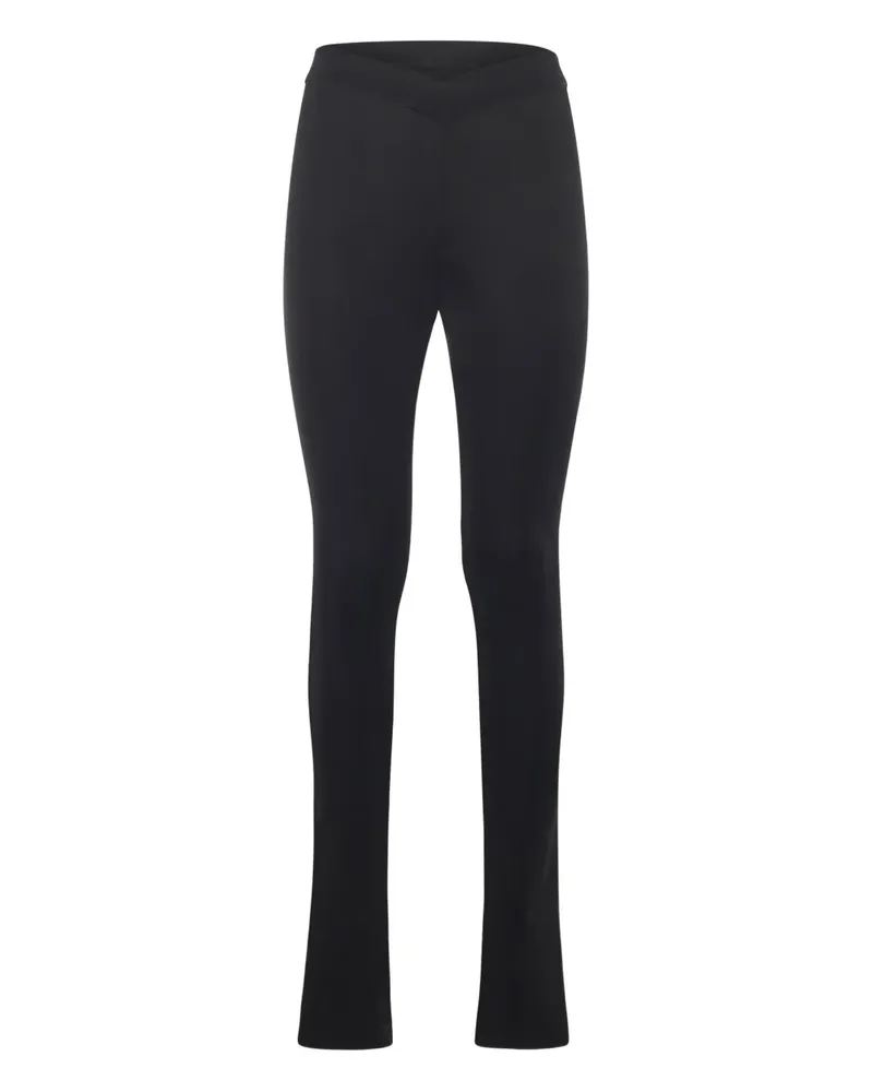 Pinko Hose mit Logo-Stickerei - Schwarz Schwarz