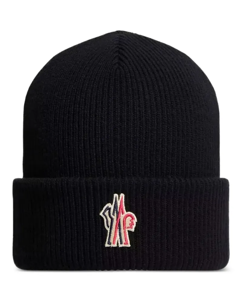 Moncler Mütze mit Logo - Schwarz Schwarz
