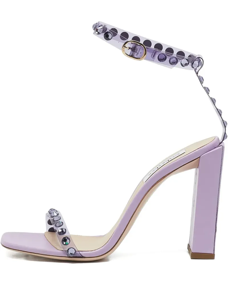 Sarah & Sebastian Pre-owned Sebastian Sandalen mit Kristallen 110mm - Violett Violett