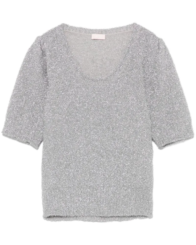 Liu Jo T-Shirt aus Lurex - Grau Grau