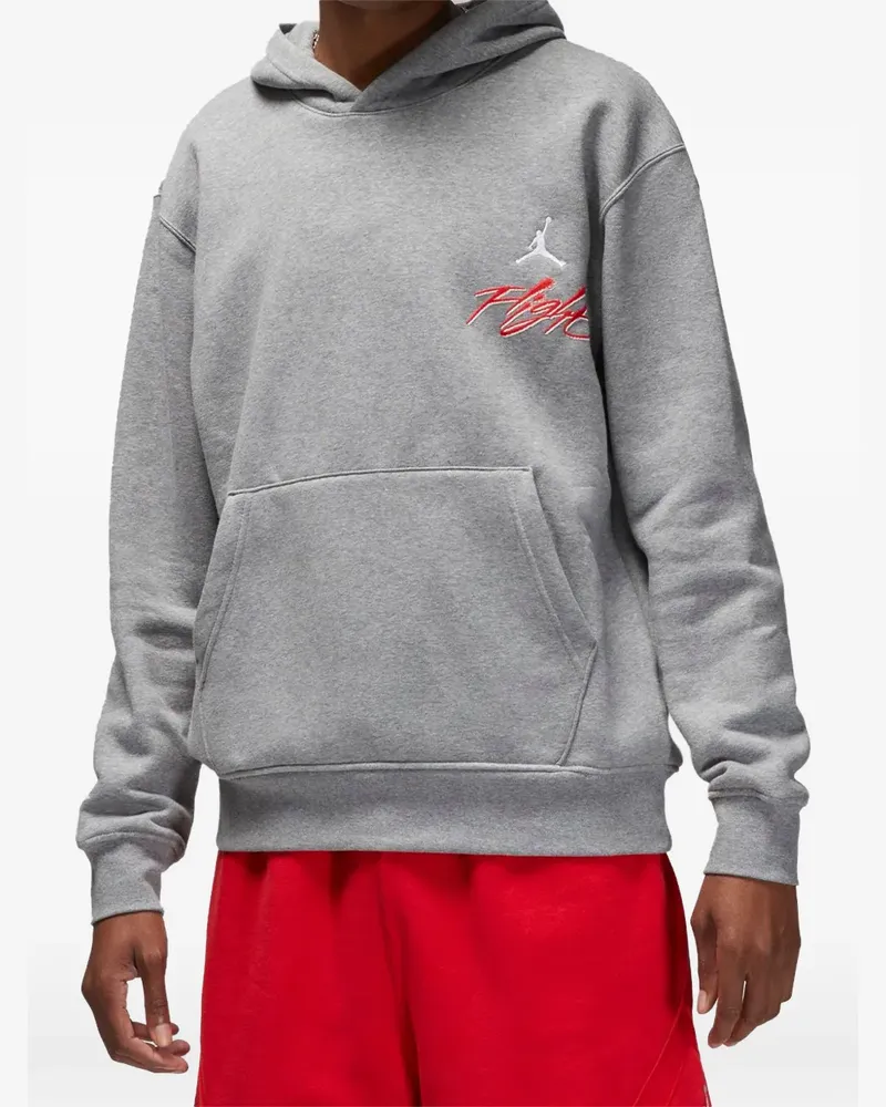 Jordan flight-print hoodie - Grau Grau