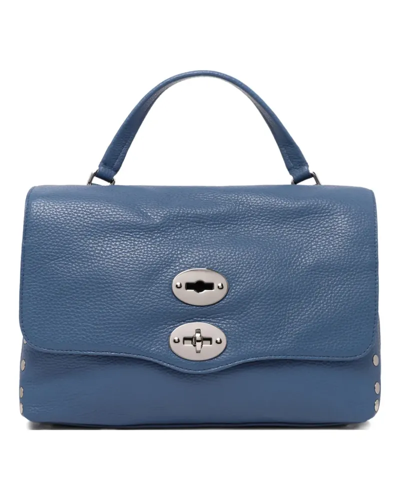 Zanellato Postina Handtasche mit Nieten - Blau Blau