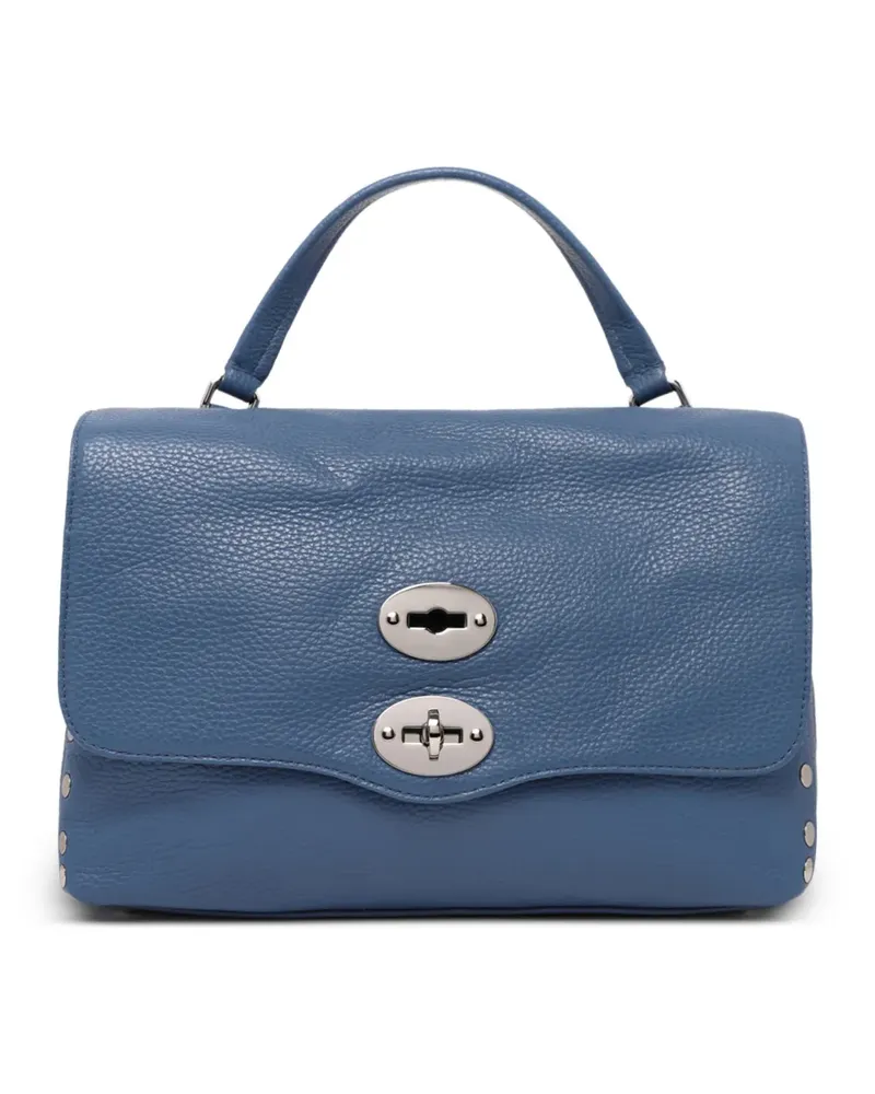 Zanellato Postina Handtasche mit Nieten - Blau Blau