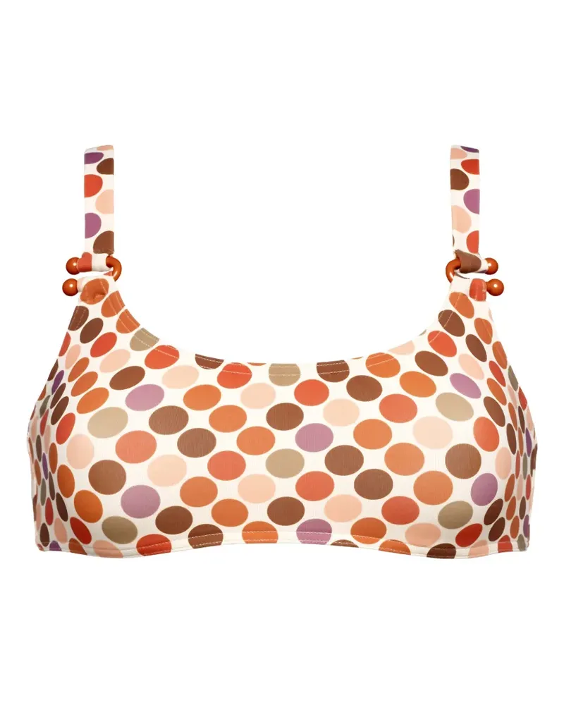 Eres Magical Bikinioberteil mit Polka Dots - Nude Nude
