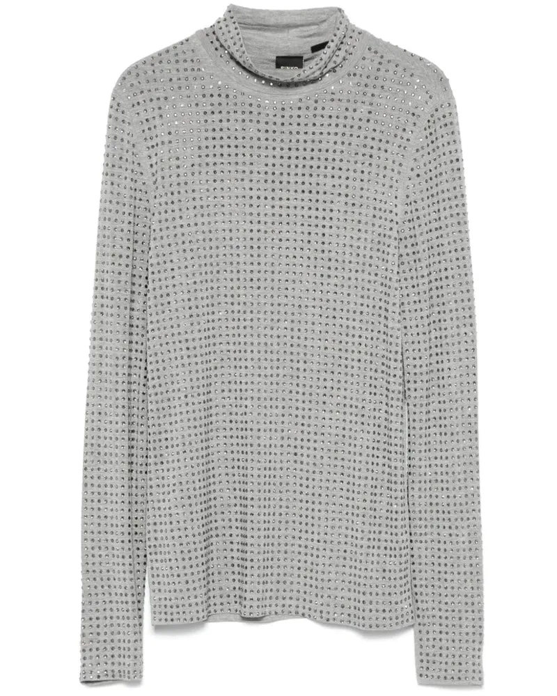 Pinko Oberteil mit Strass - Grau Grau