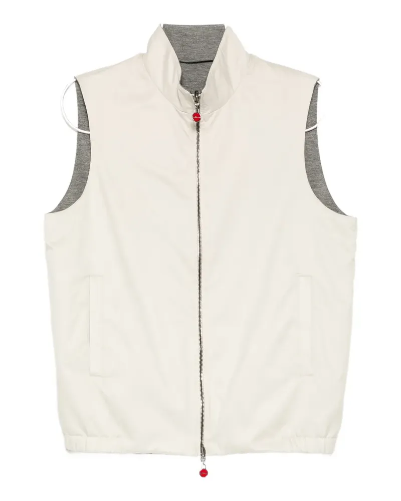 Kiton reversible sleeveless blouson - Nude Nude