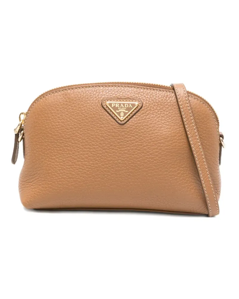 Prada Vit Daino Soft Mini-Tasche - Nude Nude