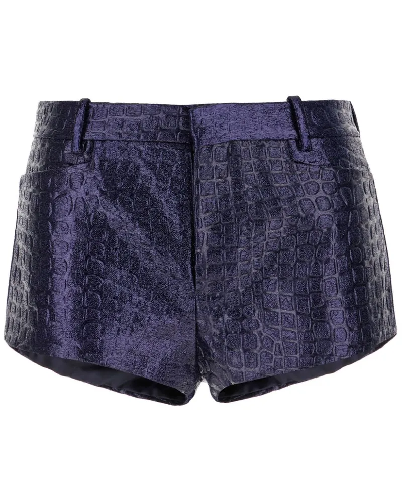 Tom Ford Shorts mit Kroko-Effekt - Violett Violett