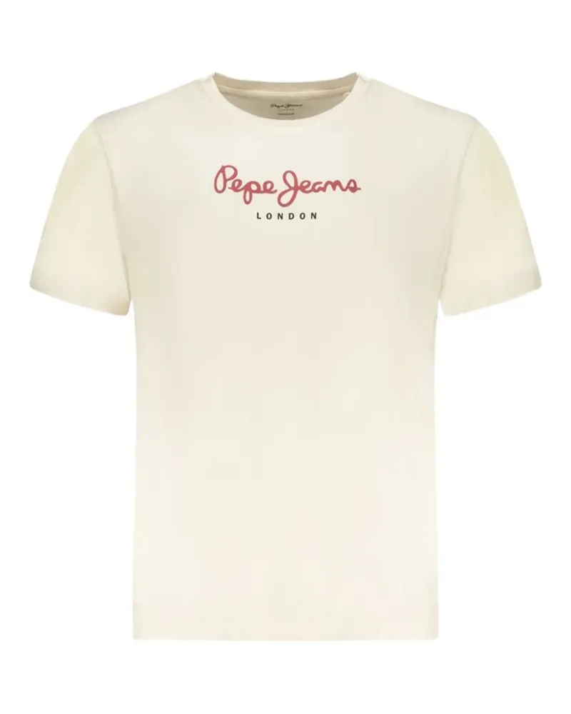 Pepe Jeans T-Shirt mit Logo-Print - Nude Nude