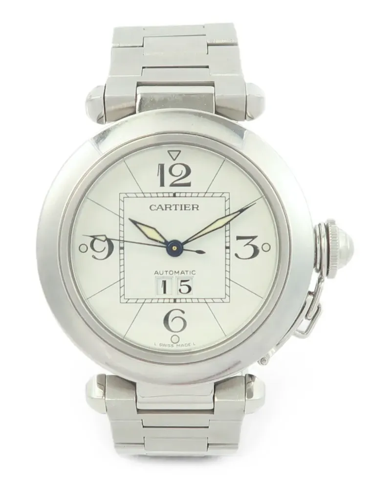 Cartier Pasha C Big Date Armbanduhr 35mm - Weiß Weiß