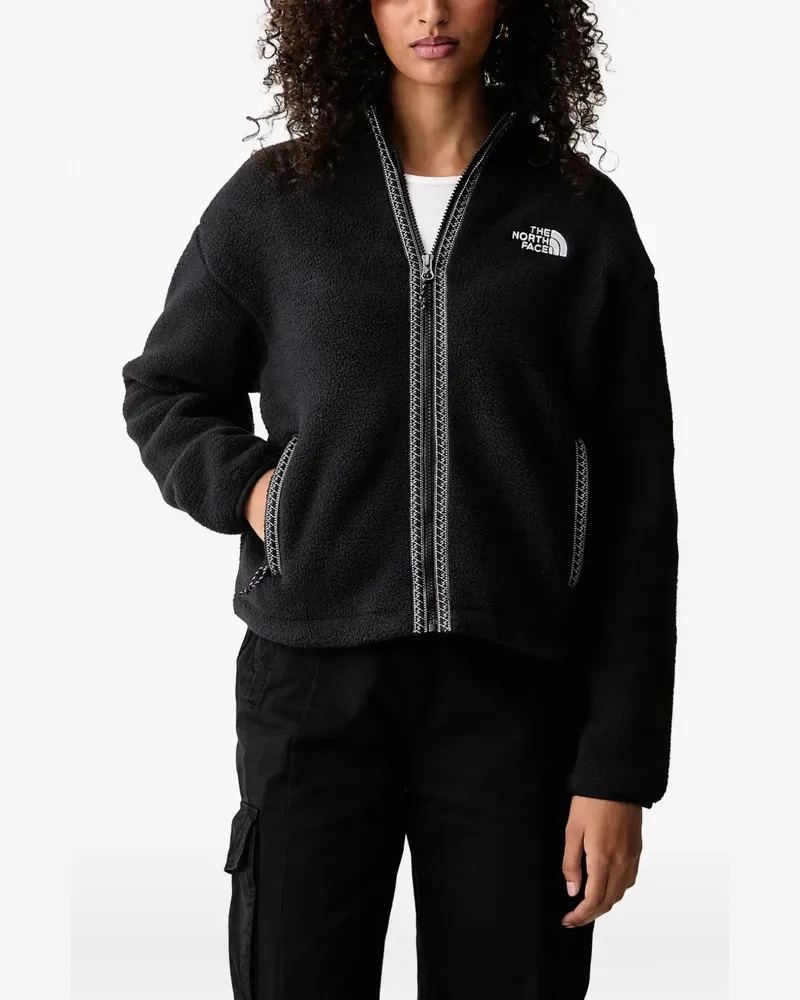 The North Face TNF Fleecejacke mit Reißverschluss - Schwarz Schwarz